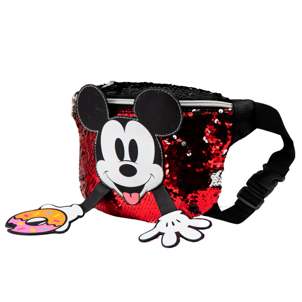 Riñonera Donut Mickey Disney lentejuelas - Frikibase.com