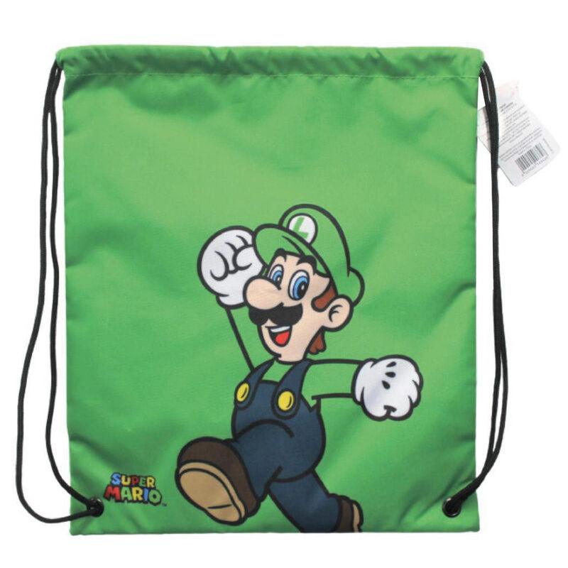 Saco Luigi Super Mario Bros Nintendo 40cm - Frikibase.com