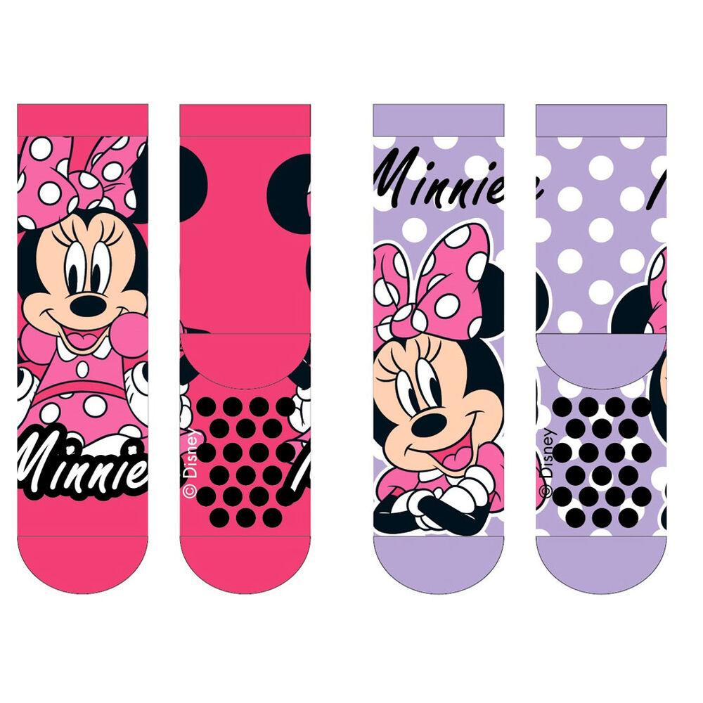 Set 2 calcetines antideslizantes Minnie Disney infantil (surtido) - Frikibase.com