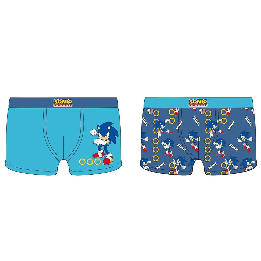 Set 2 calzoncillos boxer Sonic the Hedgehog infantil (surtido) - Frikibase.com