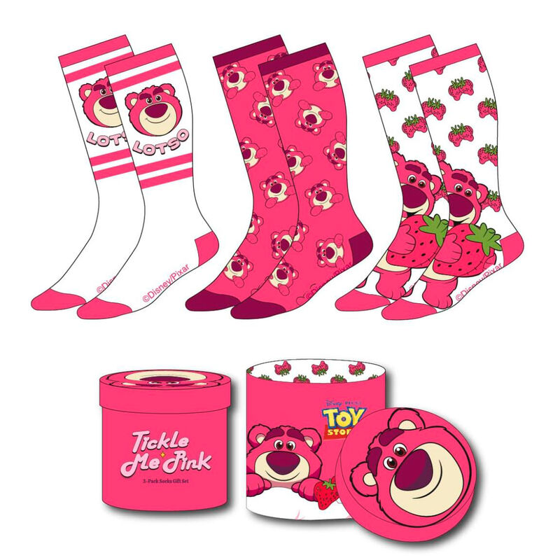 Set 3 calcetines Lotso Toy Story Disney adulto - Frikibase.com