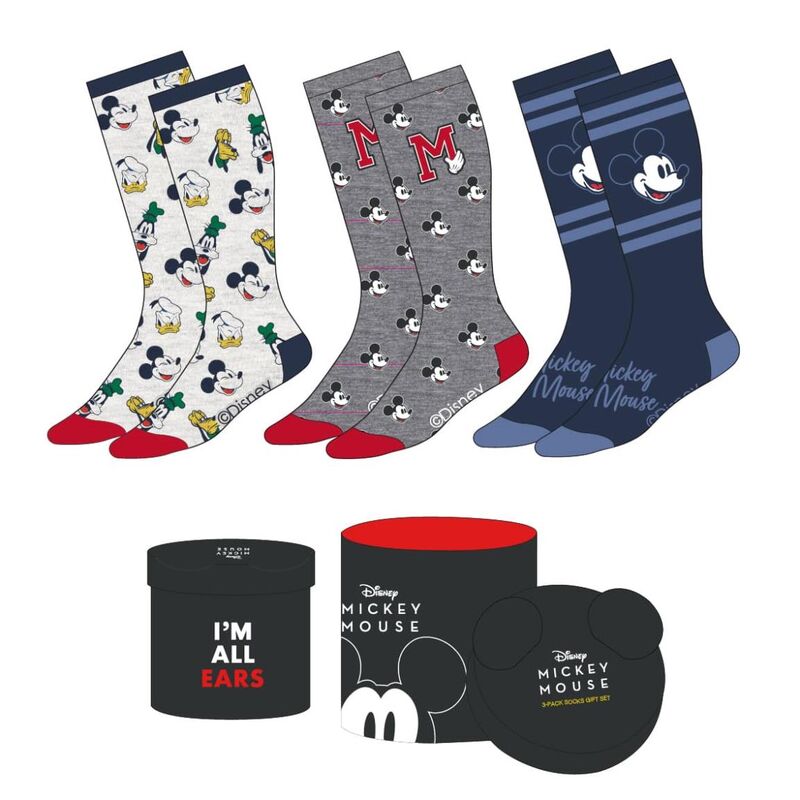 Set 3 calcetines Mickey Disney adulto - Frikibase.com