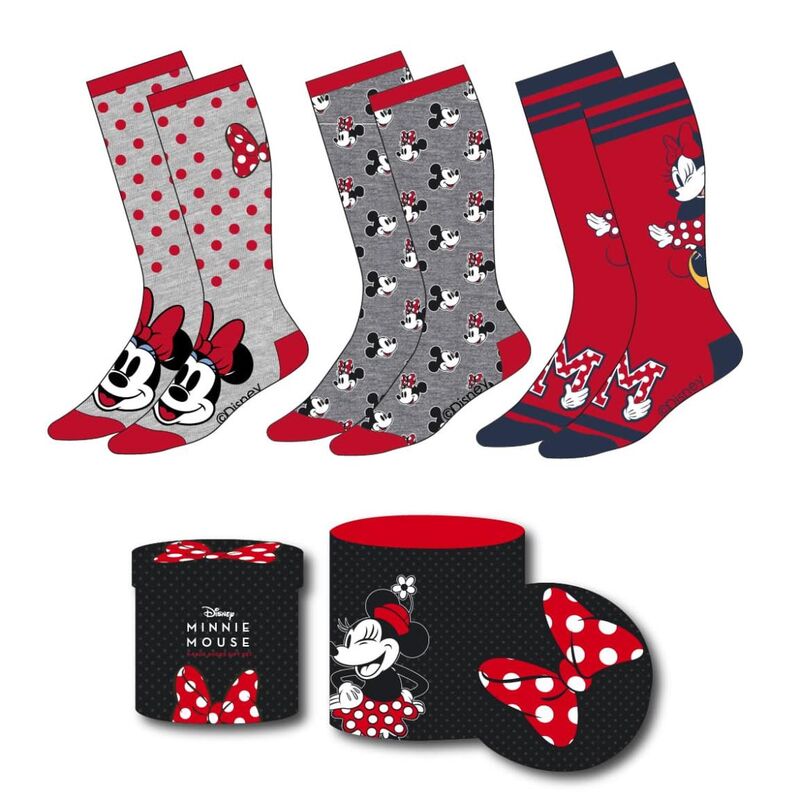 Set 3 calcetines Minnie Disney adulto - Frikibase.com