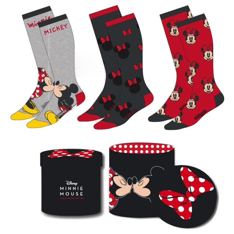 Set 3 calcetines Minnie Disney adulto (surtido) - Frikibase.com