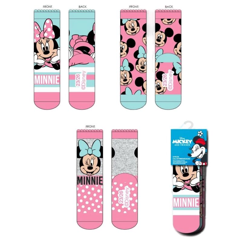 Set 3 calcetines Minnie Disney - Frikibase.com