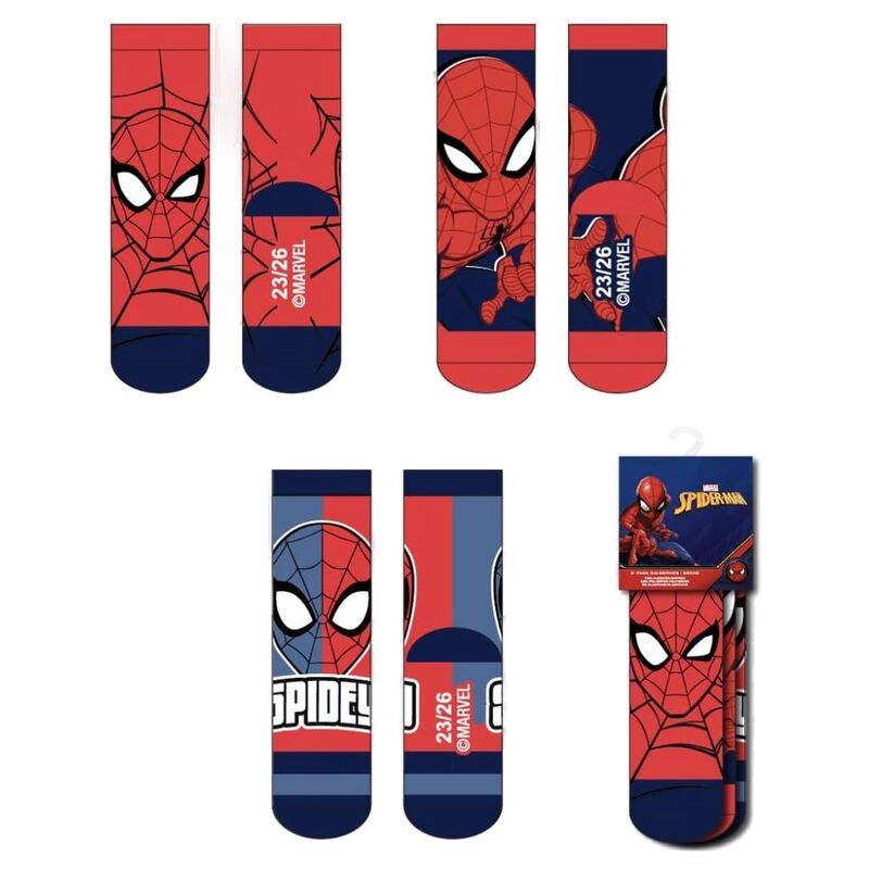 Set 3 calcetines Spiderman Marvel - Frikibase.com