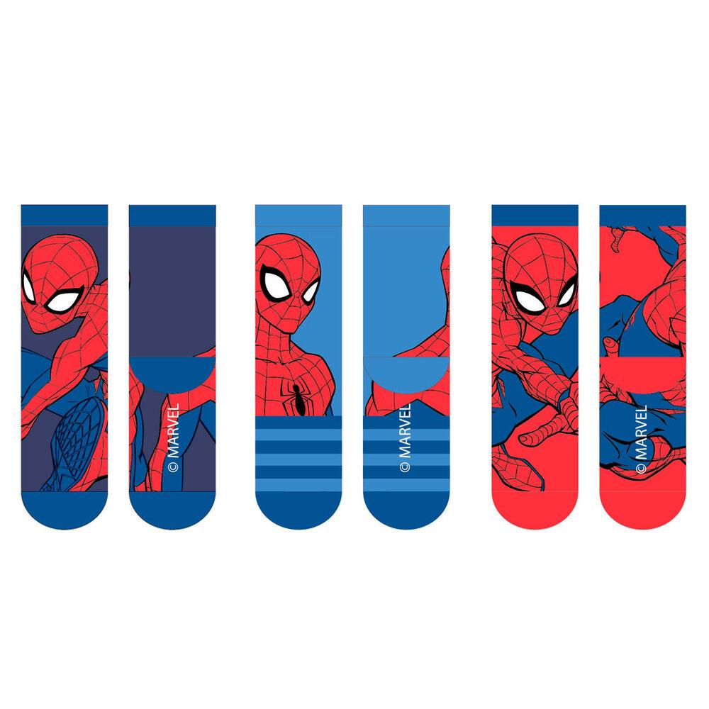 Set 3 calcetines Spiderman Marvel infantil (surtido) - Frikibase.com