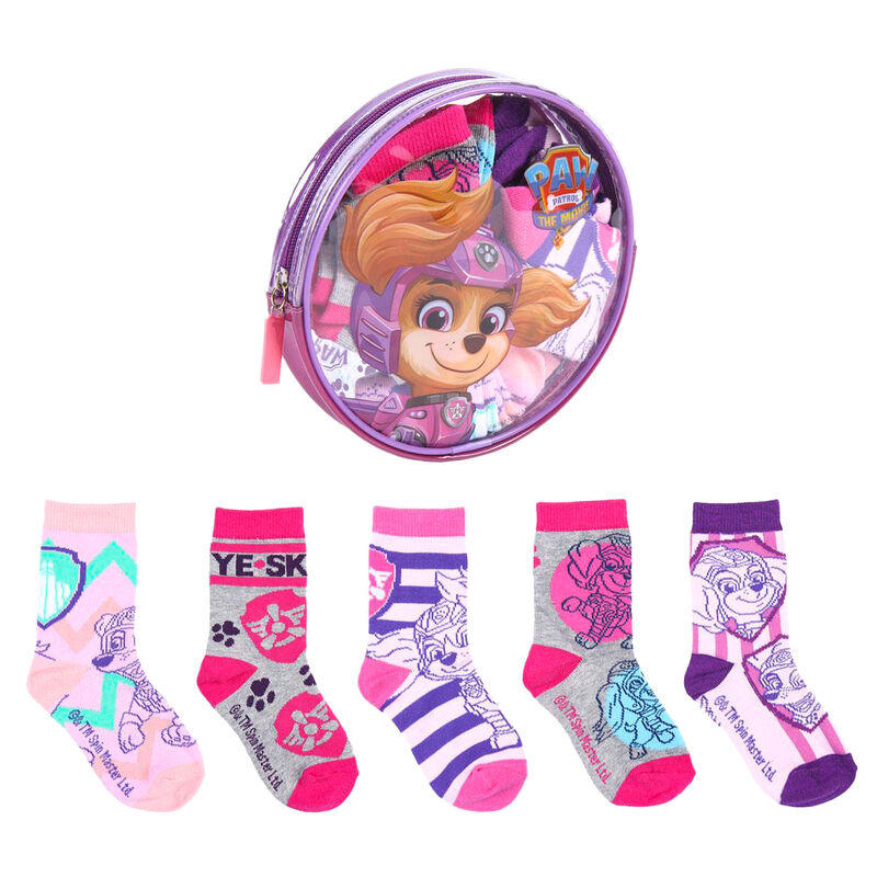 Set 5 calcetines Patrulla Canina Paw Patrol Movie - Frikibase.com