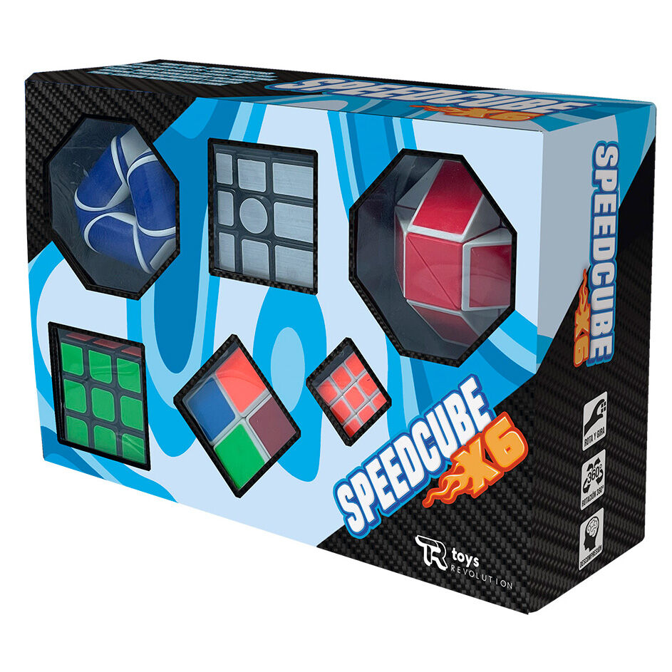 Set 6 cubos magicos Speedcube - Frikibase.com