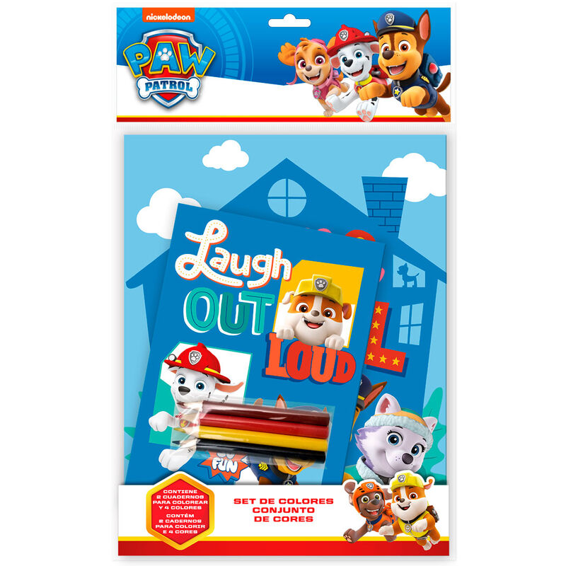 Set Colorear +  cuaderno Patrulla Canina Paw Patrol - Frikibase.com