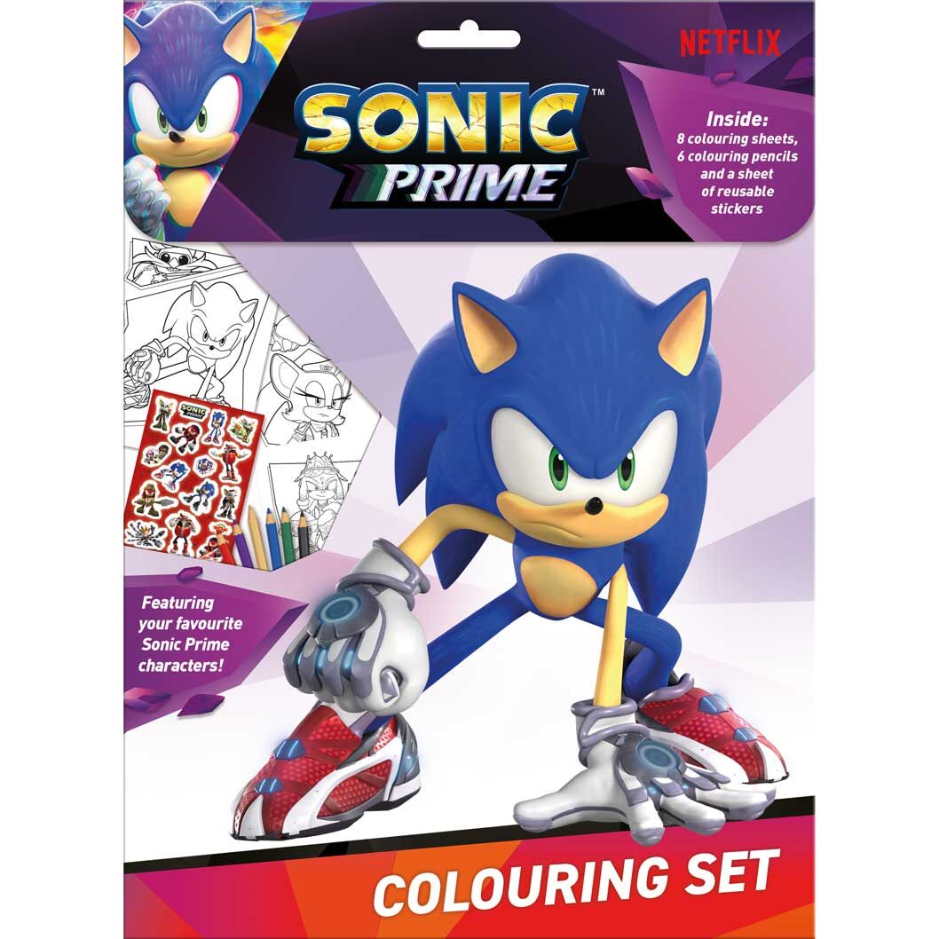 Set colorear Sonic Prime - Frikibase.com