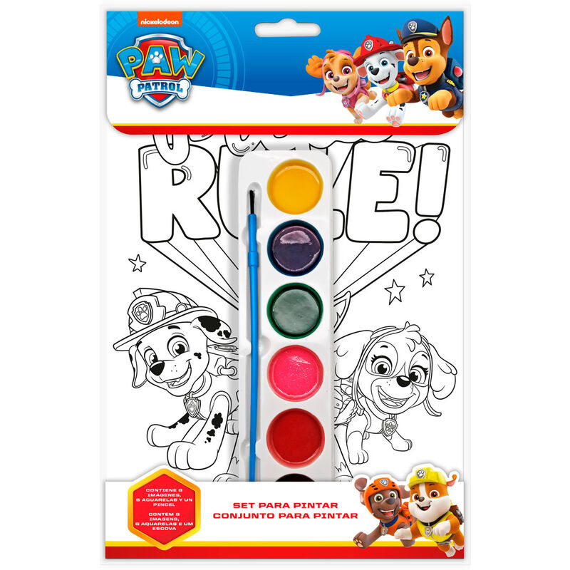 Set colorear acuarela Patrulla Canina Paw Patrol - Frikibase.com