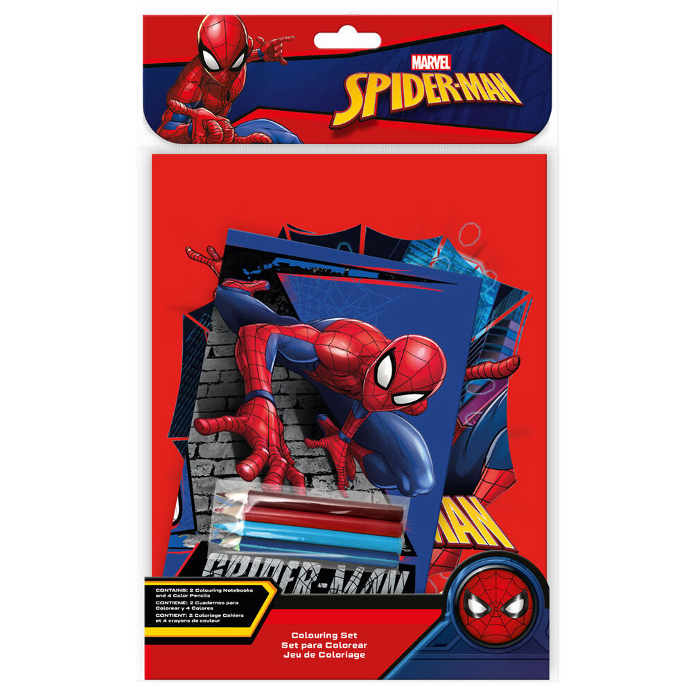 Set colorear + cuaderno Spiderman Marvel - Frikibase.com