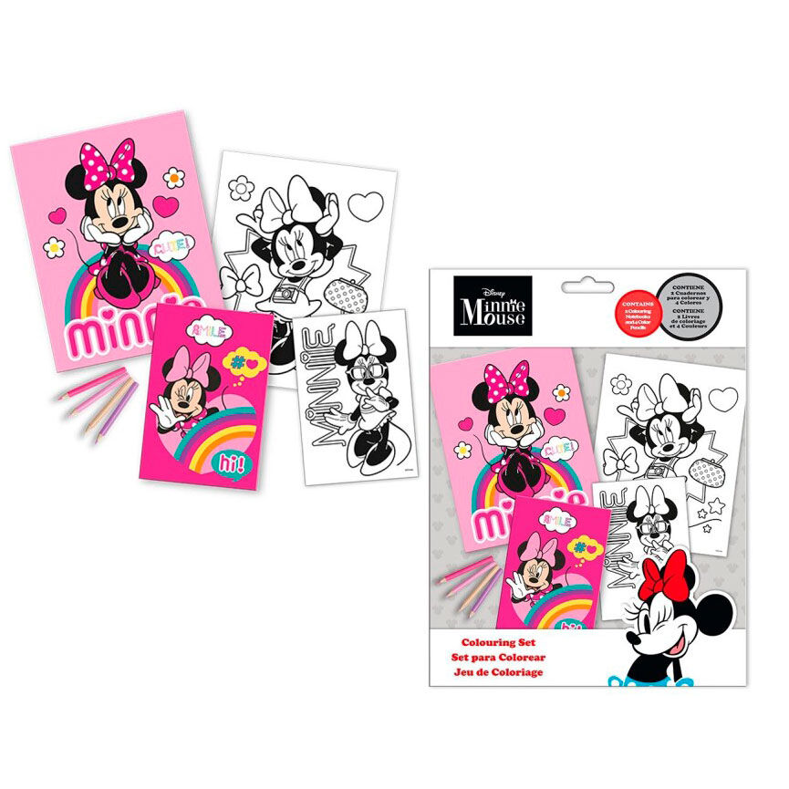 Set colorear +  pegatinas Minnie Disney - Frikibase.com