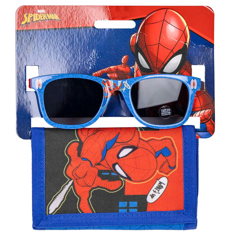 Set gafas sol + cartera Spiderman Marvel - Frikibase.com