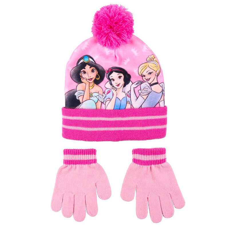 Set gorro y guantes Princesas Disney - Frikibase.com