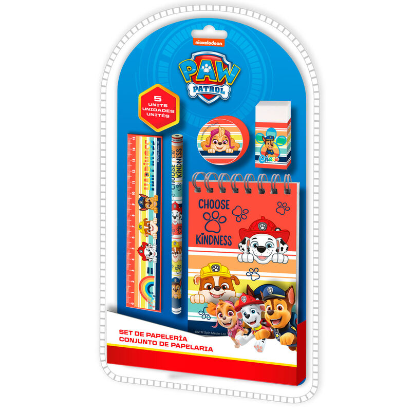 Set papeleria Patrulla Canina Paw Patrol 5pzs - Frikibase.com