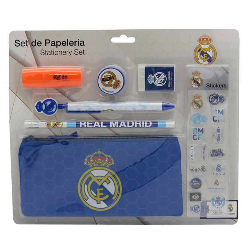 Set papeleria Real Madrid 7pzs - Frikibase.com