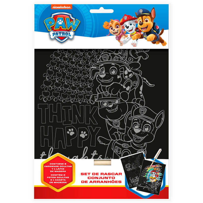 Set papeleria Scratch Art Patrulla Canina Paw Patrol - Frikibase.com