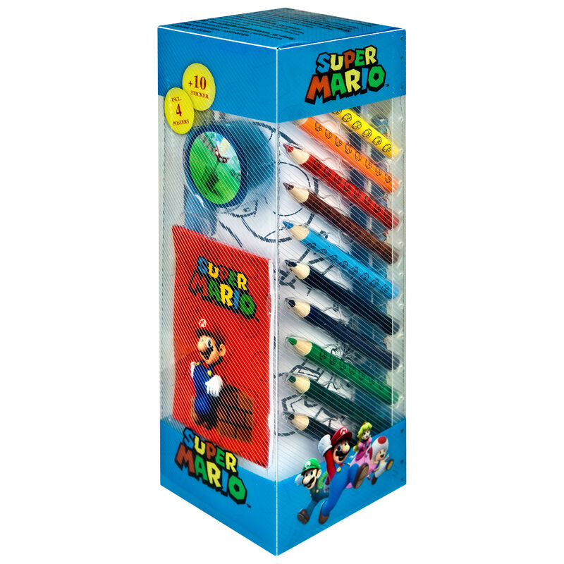 Set papeleria Super Mario Bros 35pzs - Frikibase.com