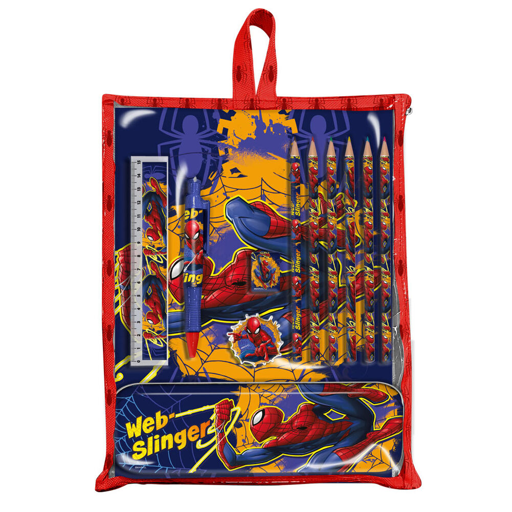 Set papeleria en bolsa Spiderman Marvel - Frikibase.com