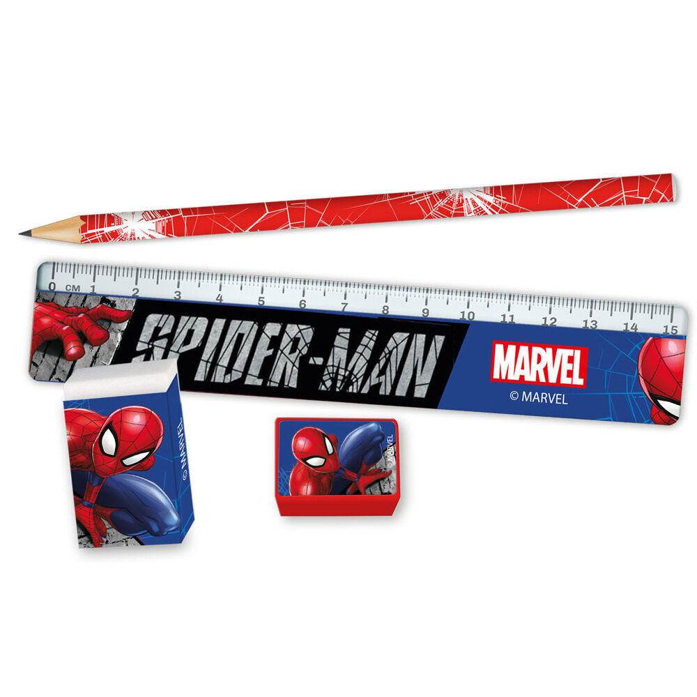 Set papeleria en estuche Spiderman Marvel - Frikibase.com