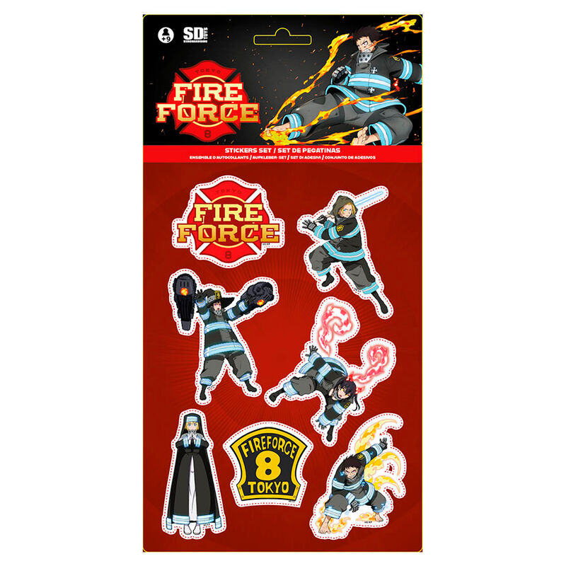 Set pegatinas Fire Force - Frikibase.com