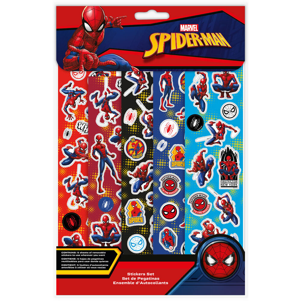 Set pegatinas Spiderman Marvel - Frikibase.com