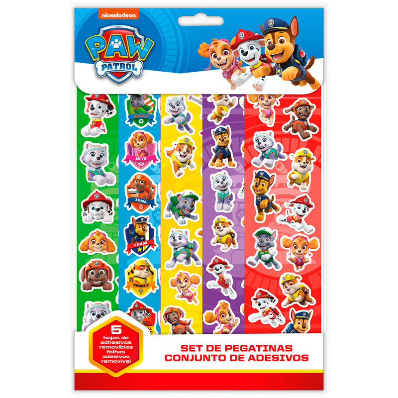 Set pegatinas + cuaderno Patrulla Canina Paw Patrol - Frikibase.com