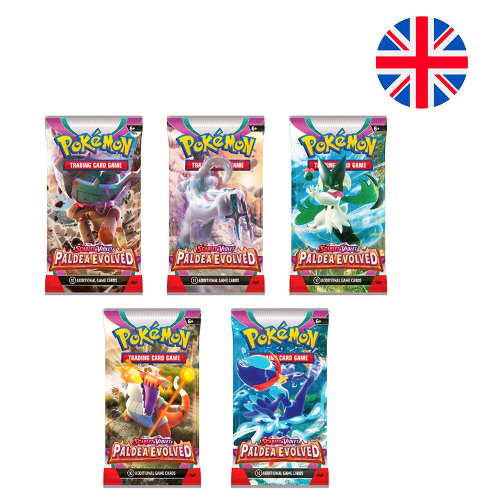 Sobre cartas coleccionables Paldea Evoled Escarlata y Purpura Pokemon ingles (surtido) - Frikibase.com