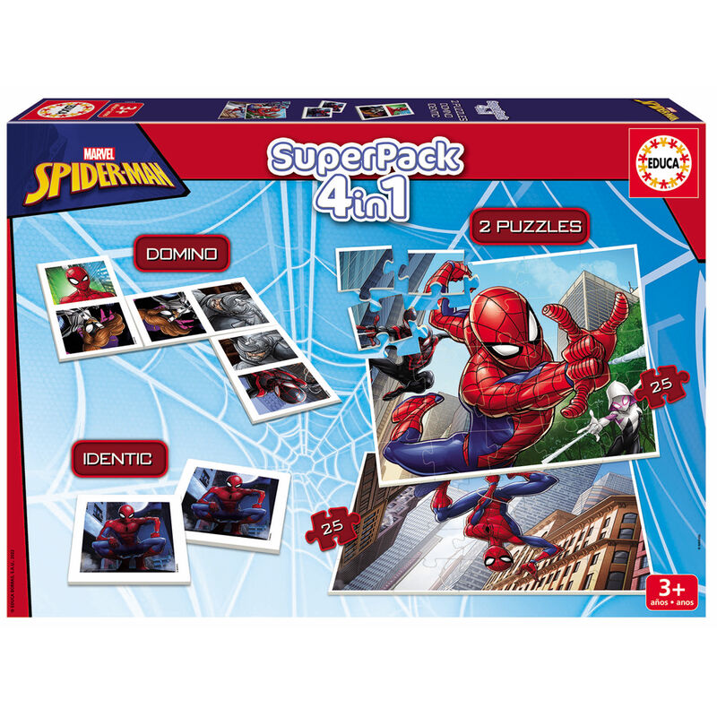 Superpack 4 en 1 Spiderman Marvel - Frikibase.com