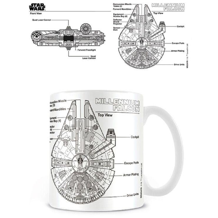 Taza Millennium Falcon Sketch Star Wars - Frikibase.com