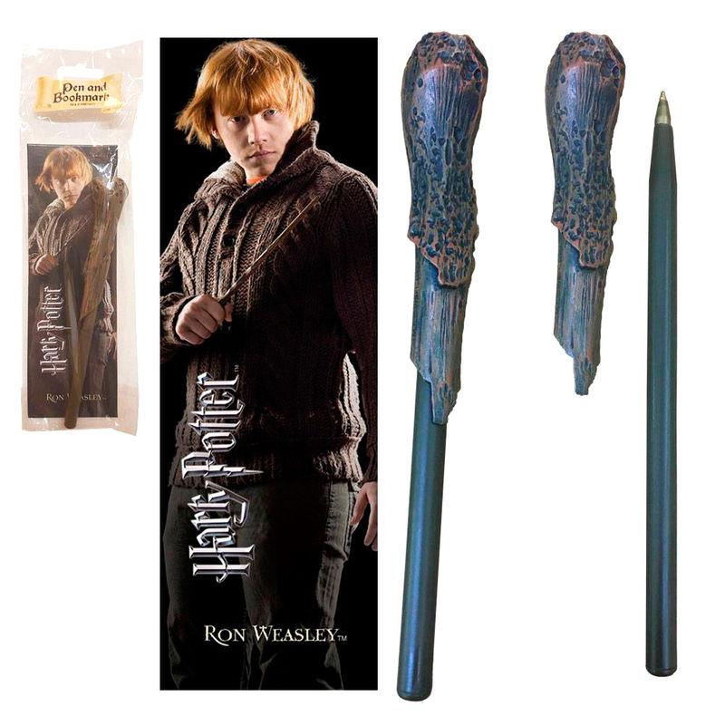 Varita boligrafo y marcapaginas Ron Weasley Harry Potter - Frikibase.com