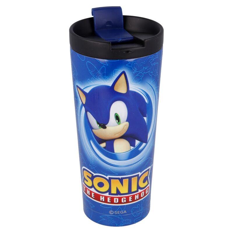 Vaso cafe acero inoxidable Sonic The Hedgehog 425ml - Frikibase.com