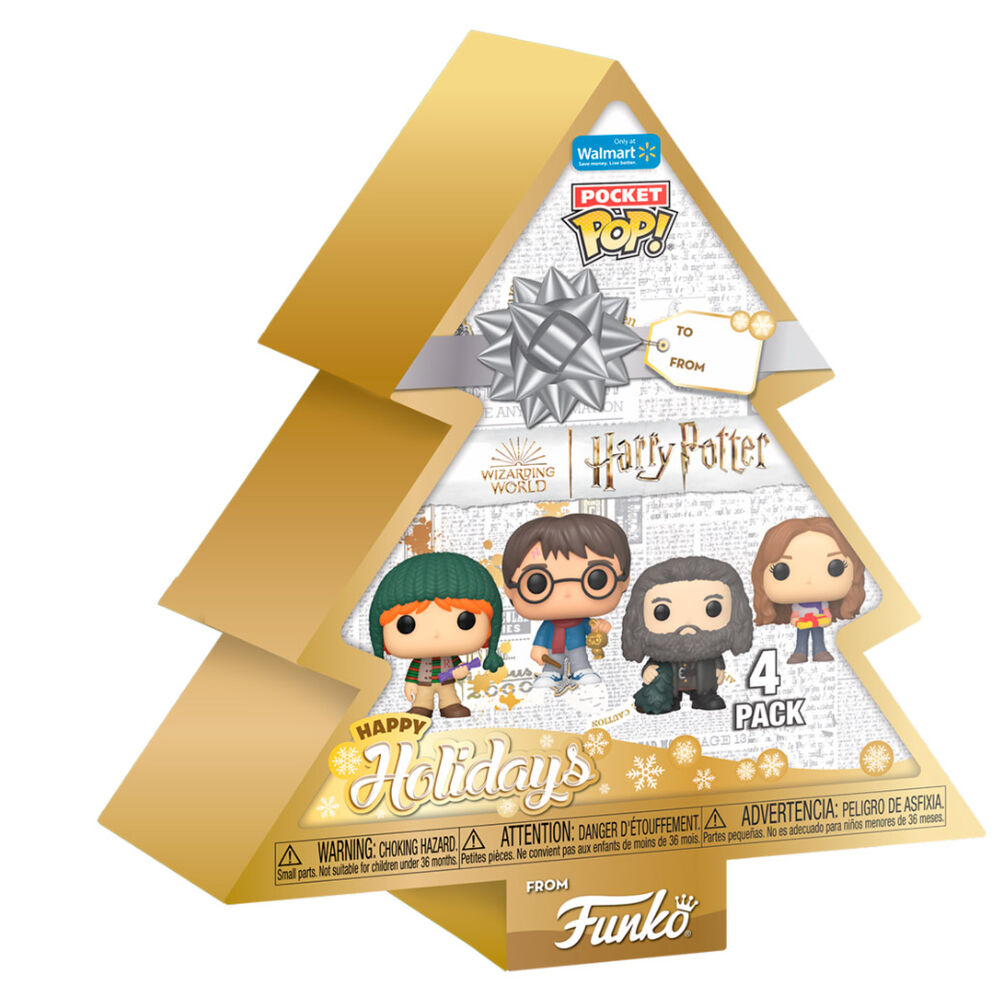 Arbol con 4 figuras Pocket POP Harry Potter - Frikibase.com