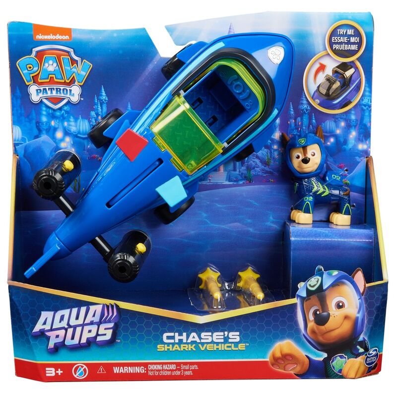 Blister 2 figuras Chase Vehiculos Aqua Pups Patrulla Canina Paw Patrol - Frikibase.com