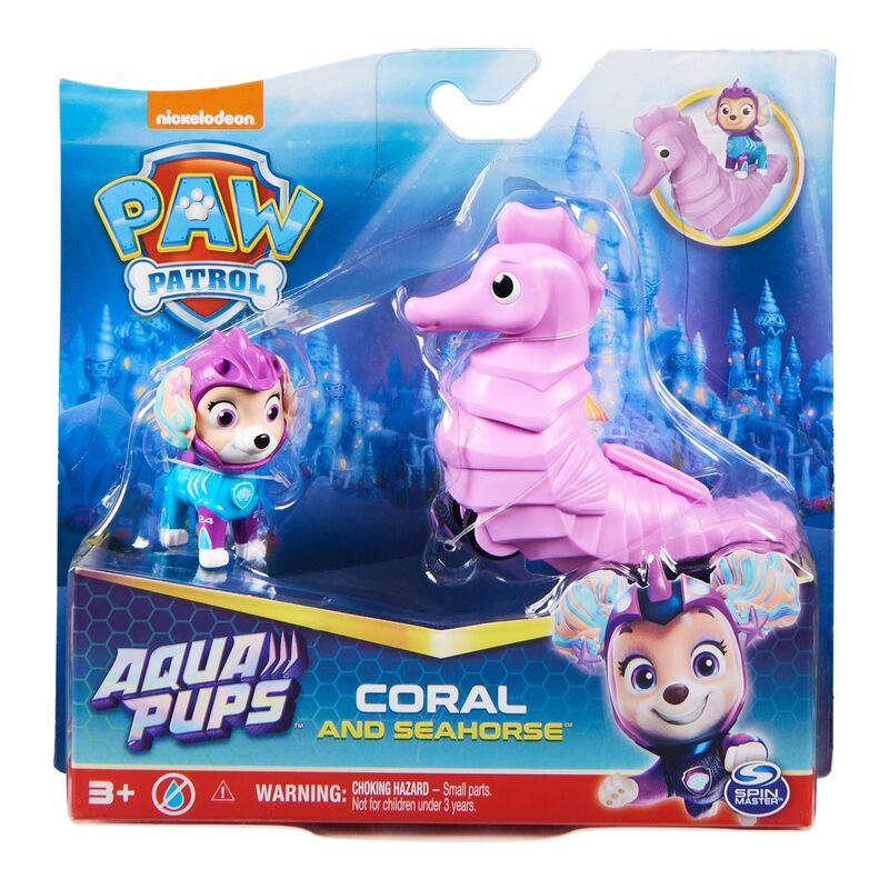 Blister 2 figuras Coral Aqua Pups Patrulla Canina Paw Patrol - Frikibase.com