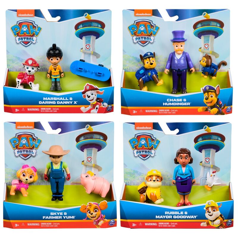 Blister 2 figuras Hero Pup Patrulla Canina Paw Patrol (surtido) - Frikibase.com