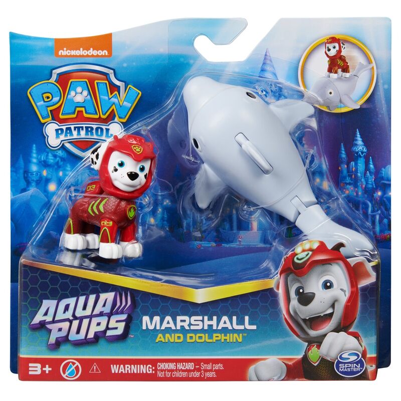 Blister 2 figuras Marshall Aqua Pups Patrulla Canina Paw Patrol - Frikibase.com