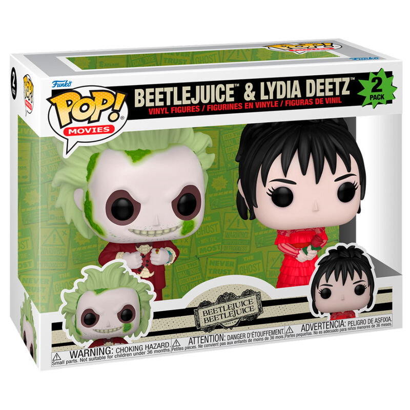 Blister 2 figuras POP Beetlejuice 2 - Beetlejuice & Lydia Deetz - Frikibase.com