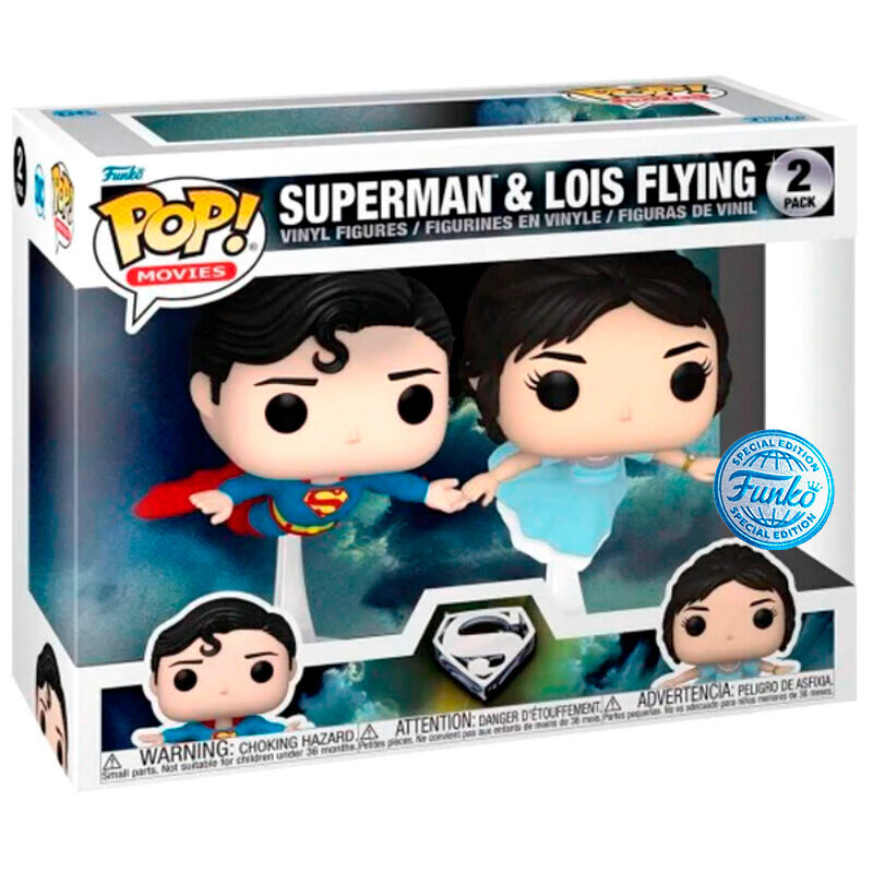 Blister 2 figuras POP DC Comics Superman & Lois Flying Exclusivo - Frikibase.com