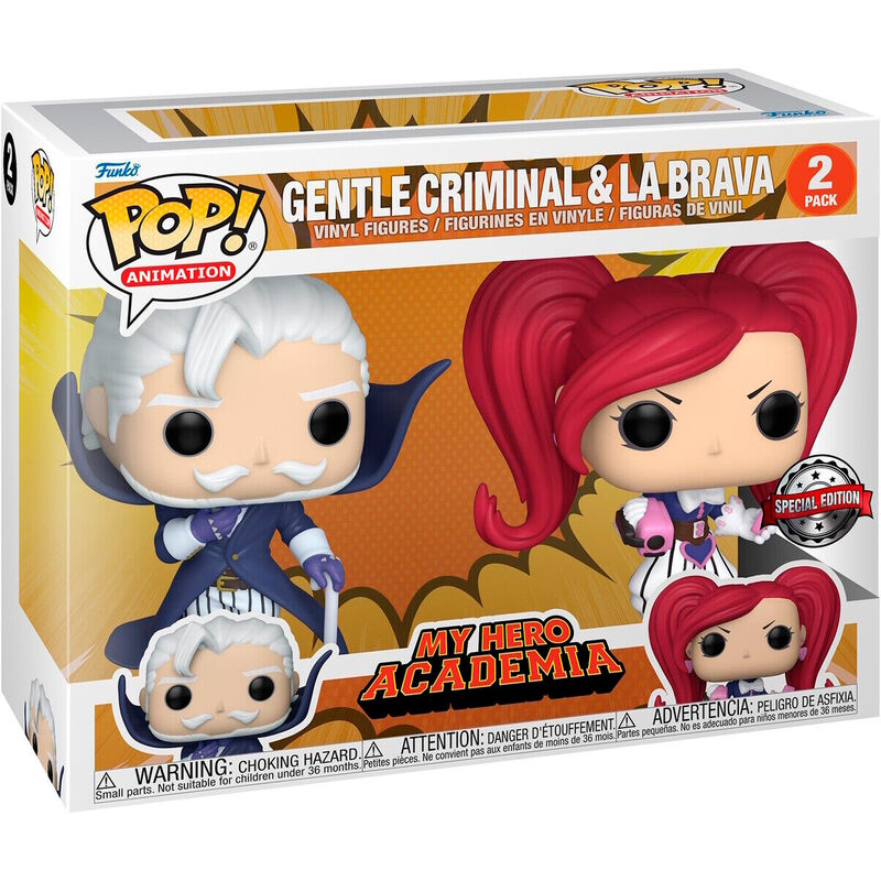 Blister 2 figuras POP My Hero Academia Gentle Criminal & La Brava Exclusivo - Frikibase.com