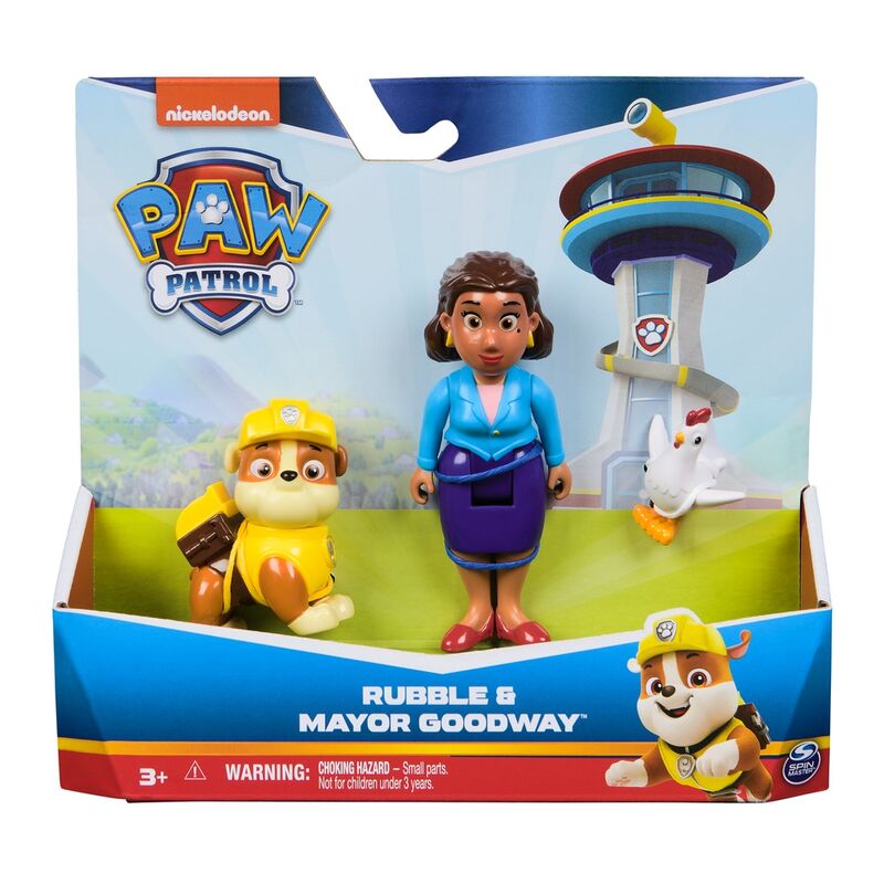 Blister 2 figuras Rubble Hero Pup Patrulla Canina Paw Patrol - Frikibase.com