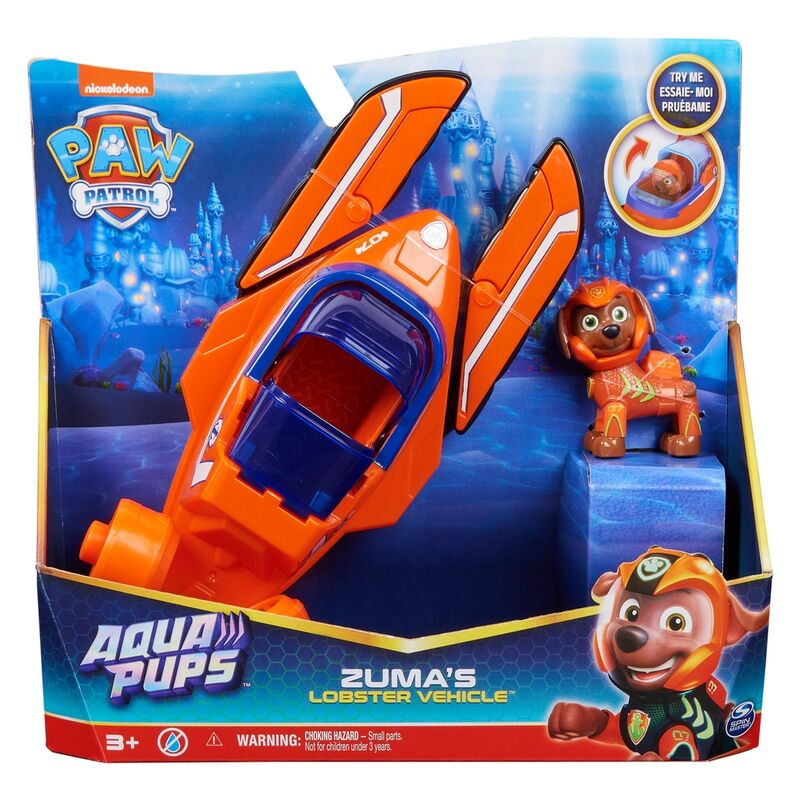 Blister 2 figuras Zuma Vehiculos Aqua Pups Patrulla Canina Paw Patrol - Frikibase.com