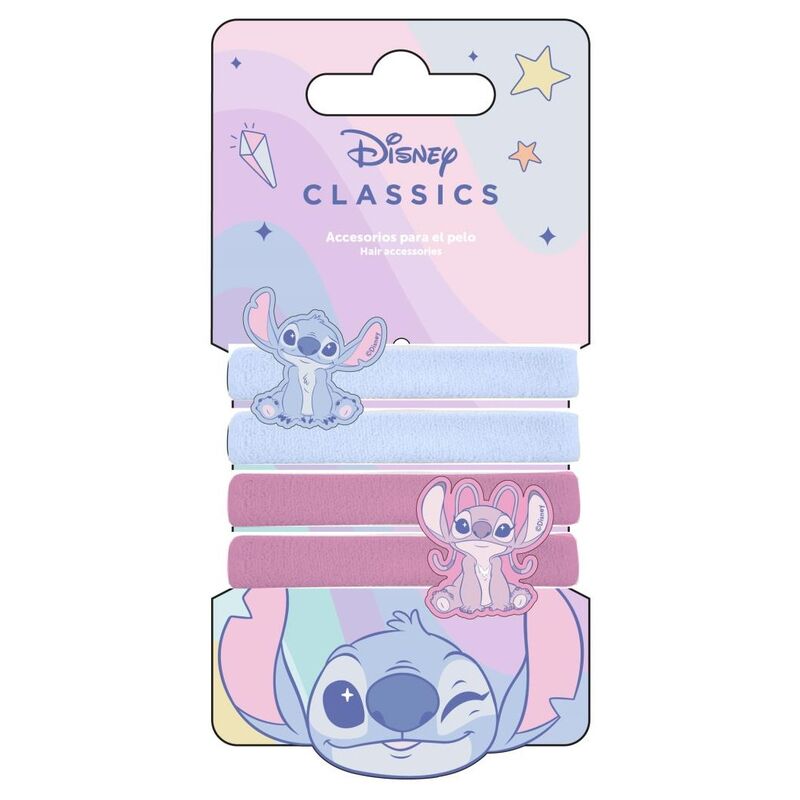 Blister 4 coleteros Angel & Stitch Disney - Frikibase.com