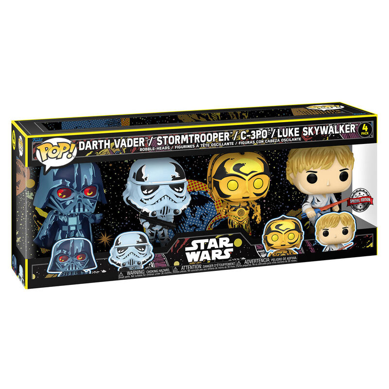 Blister 4 figuras POP Star Wars Exclusivo - Frikibase.com