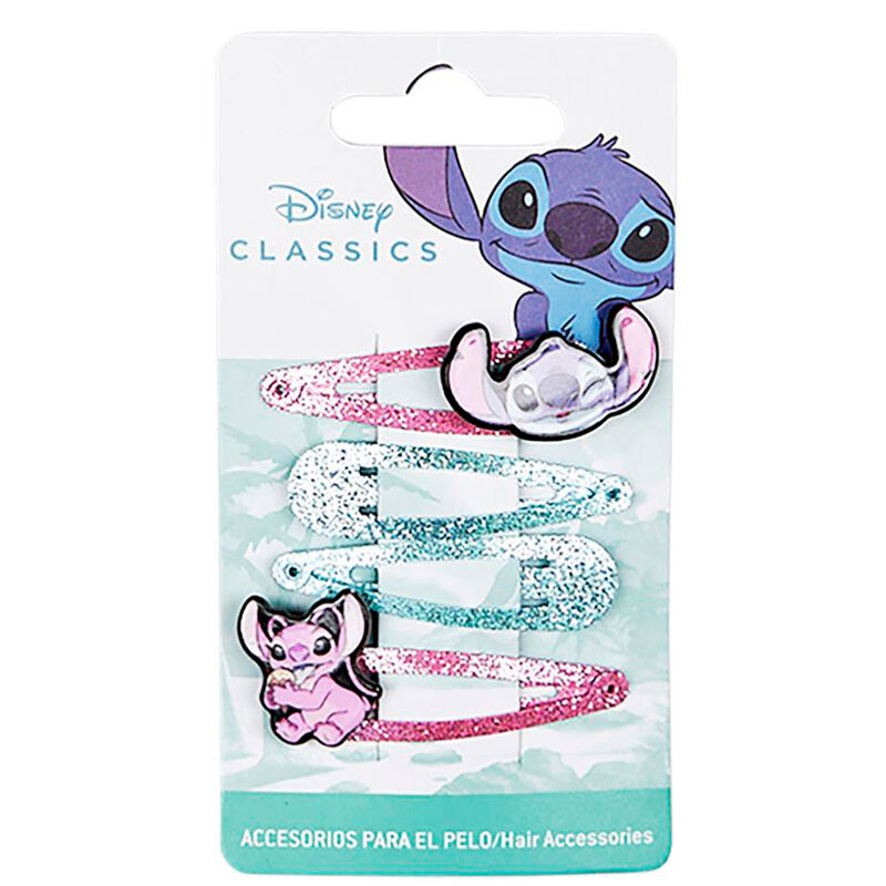 Blister 4 horquillas Stitch Disney - Frikibase.com