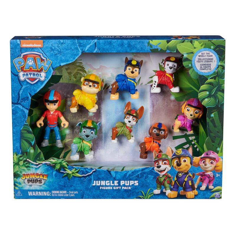 Blister 8 figuras Jungle Pups Patrulla Canina Paw Patrol - Frikibase.com