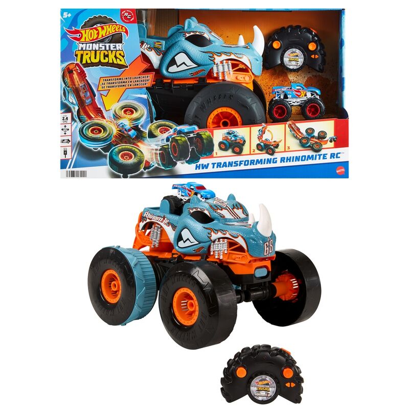 Coche radio control Rhinomite Monster Trucks Hot Wheels - Frikibase.com