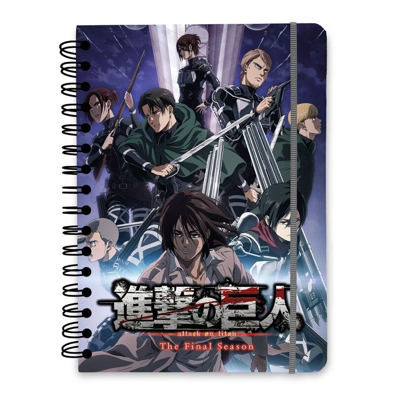 Cuaderno A5 Attack on Titan - Frikibase.com